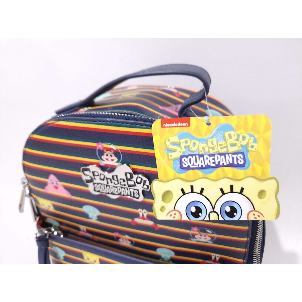 SpongeBob SquarePants Nickelodeon Chibi Striped Mini Backpack Loungefly Style - Picture 5 of 12
